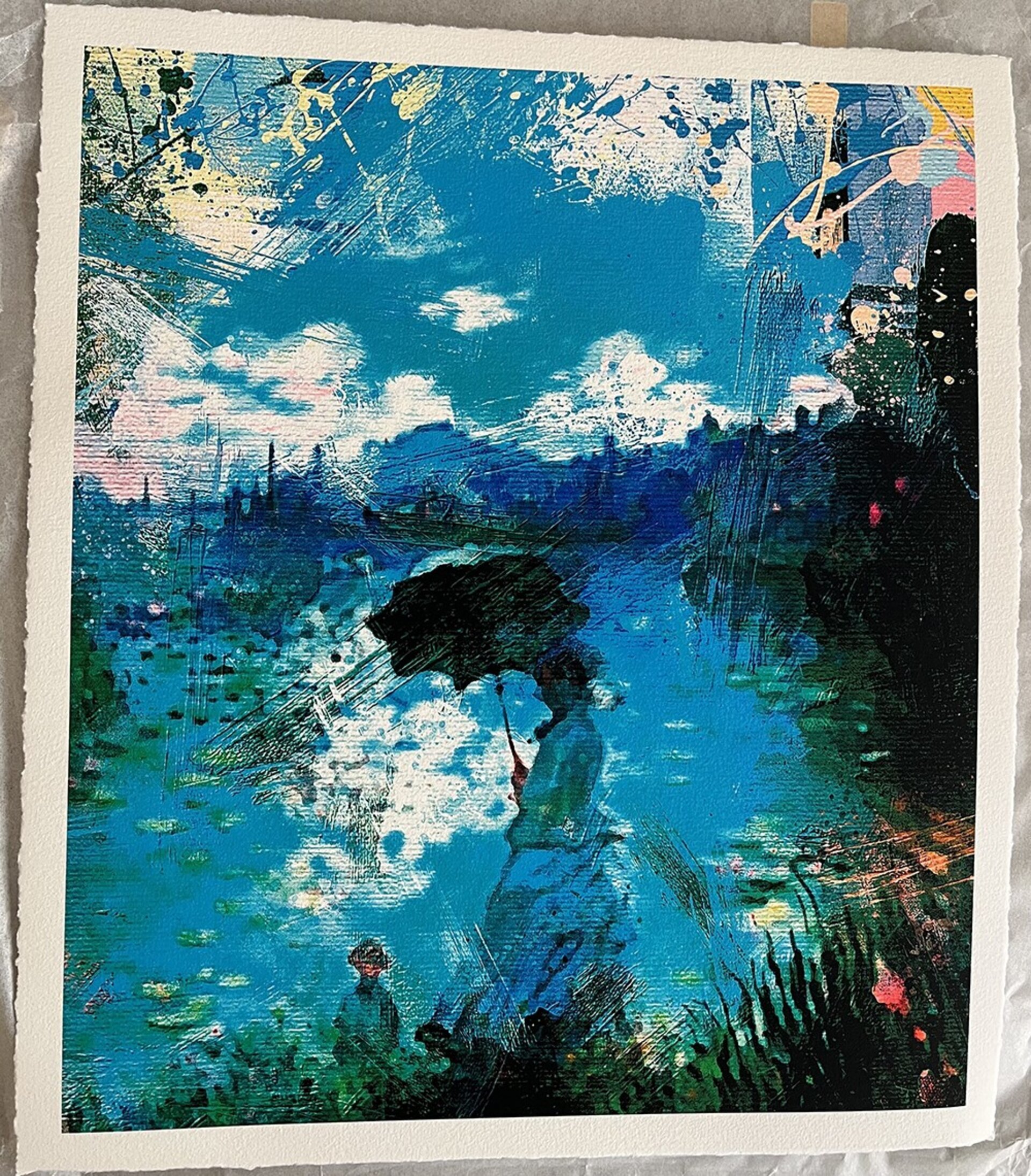 Lámina "Femme à l'ombrelle" - 2